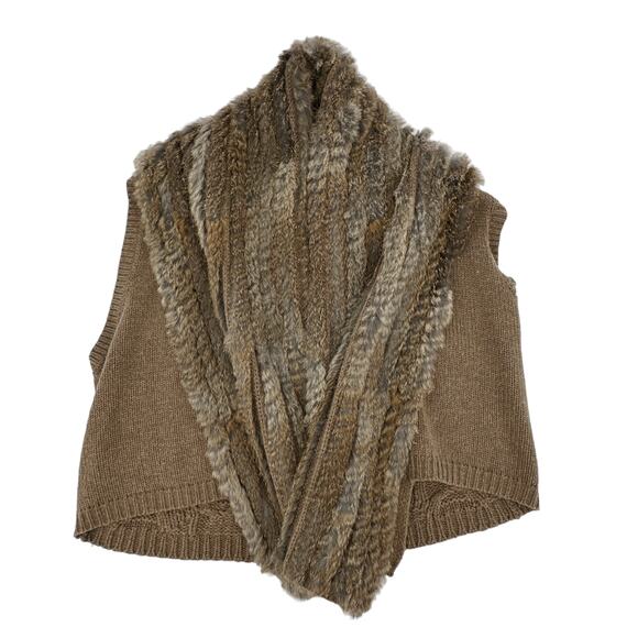 MARC by MARC JACOBS Alice Wool Rabbit Fur Vest XS/S - Picture 8 of 10